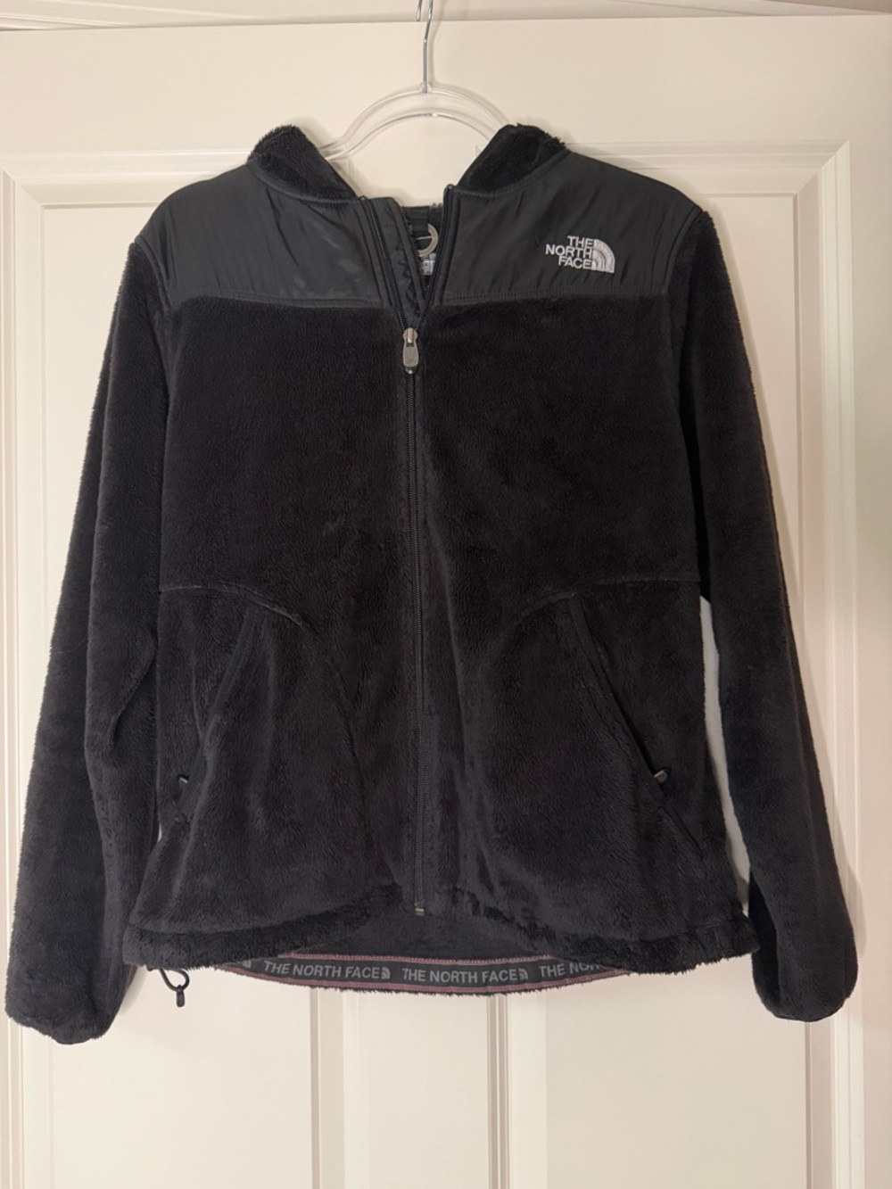 The North Face Black Teddy Fleece hoodie with Zippers